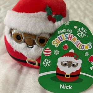 Squishmallow Nick Santa Claus Clip Christmas